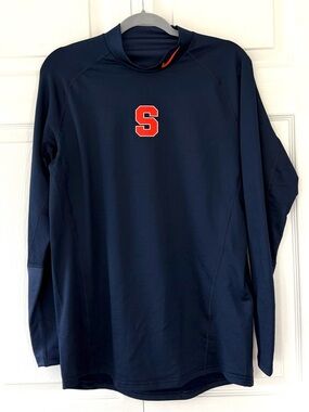 Nike Syracuse Navy Long-Sleeve Athletic Dri-Fit Shirt Size L